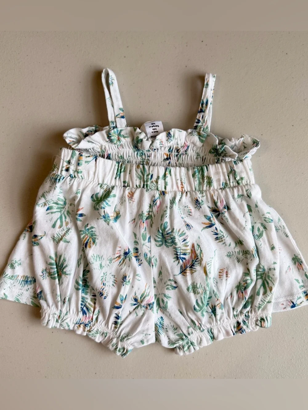 Nordstrom Baby 2 Pc Tropical Floral Smocked Top Bloomers Set 6 Months
